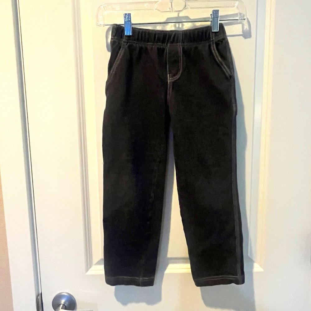 Tea Collection Denim Like Carpenter Pants, Size 6, Phantom Gray